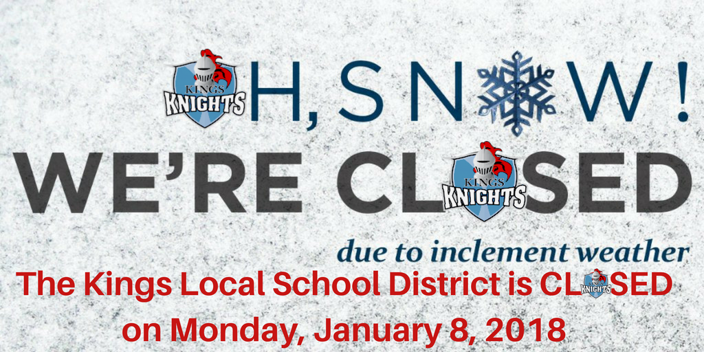 School Closed 1/8/2018